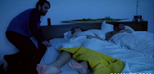  Stepson Secretly Fucking His Sexy Stepmom Britney Amber While Daddy is in Nap